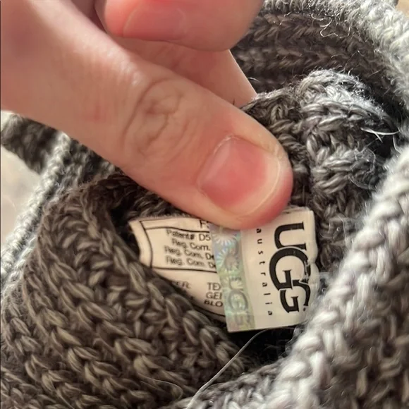 UGG Gray Knit Button Boots - Picture 5 of 5